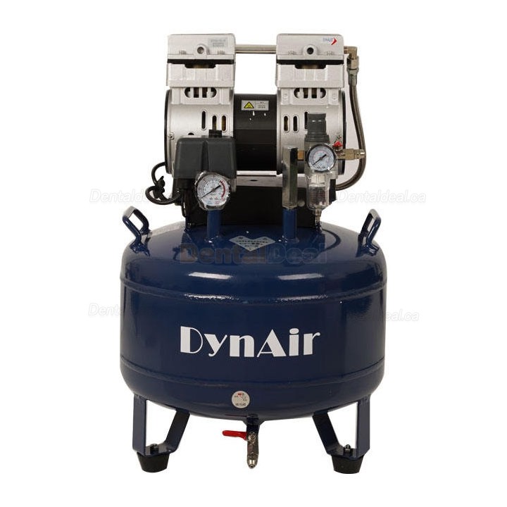 Dynamic DA7001 0.75KW/1HP Dental Oil Free Silent Air Compressor 30L Tank